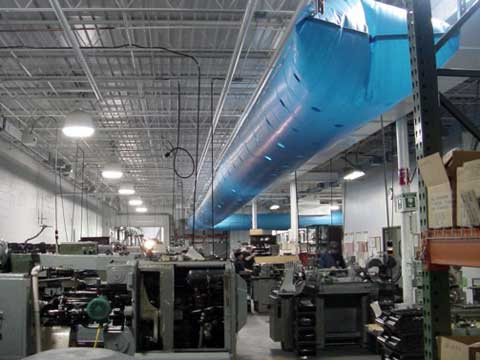 Fabric air ducting is superior to conventional metal HVAC and works better in many industrial settings. fabric-air-ducts-variety-of-industries